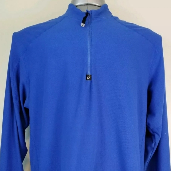 Asics XL Blue Semi-Fitted Light-Weight Pullover - Picture 2 of 7